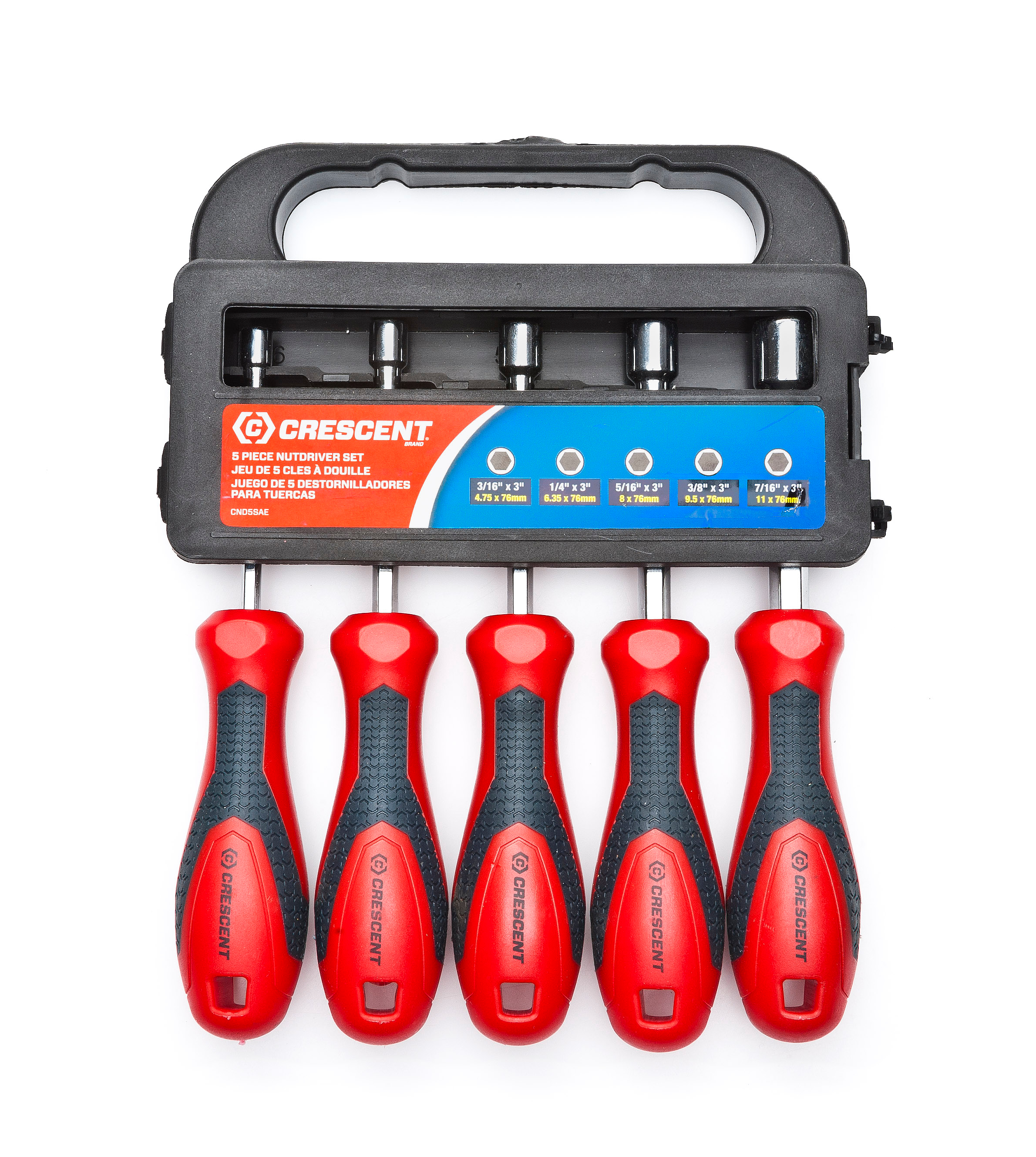 Crescent&reg; 5 Pc. Cushion Grip Nut Driver Set